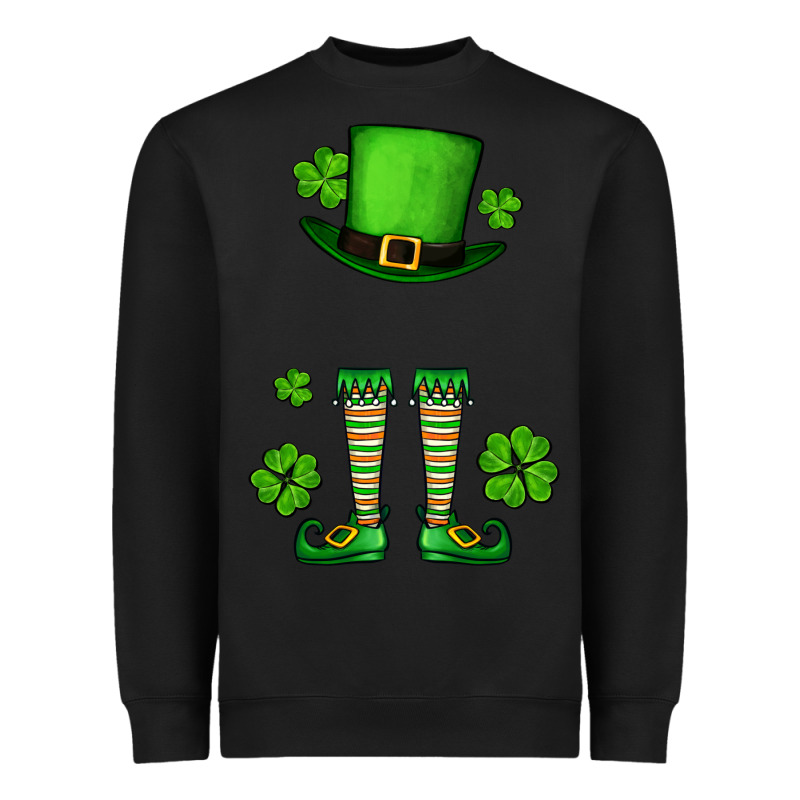 Custom Name St. Patrick's Leprechaun Heavyweight Sweatshirt by OliviaCreatesArt | Teevron