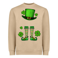 Mushroom Custom name St. Patrick's leprechaun Heavyweight Sweatshirt - OliviaCreatesArt