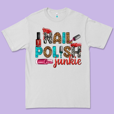 Nail Polish Junkie Bbs Premium Tee Designed By Bundleandbundleshop