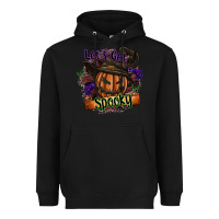 Black lets get spooky Heavyweight Hoodie - SublimationCraftShop