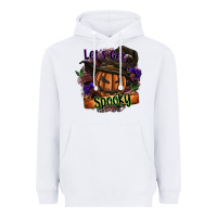 White lets get spooky Heavyweight Hoodie - SublimationCraftShop