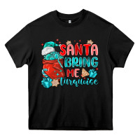 Black santa bring me turquoise Heavy Core Tee - MaliasSmallBusiness