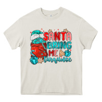 Cream santa bring me turquoise Heavy Core Tee - MaliasSmallBusiness