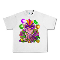 Lunar Rock Mardi Gras pig Urban Heavy Tee - NancyCooperArtShop