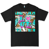 Black love nail and polish with leopard seamless pattern bbs Premium Tee - BundleAndBundleShop
