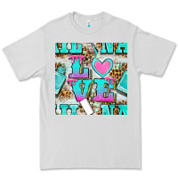 Dove Grey love nail and polish with leopard seamless pattern bbs Premium Tee - BundleAndBundleShop