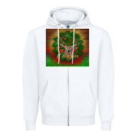 White oh deer Zipper Hoodie - BundleAndBundleShop