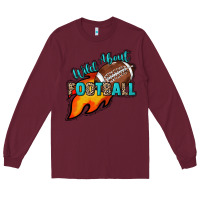 Burgundy Wild about Football Long Sleeve Tee - HowdyJamesFarm