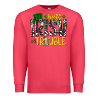 Cardinal Half Irish All Trouble Premium Sweatshirt - CowhideDigitalArt