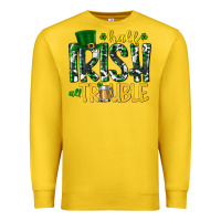 Lemon Half Irish All Trouble Premium Sweatshirt - CowhideDigitalArt