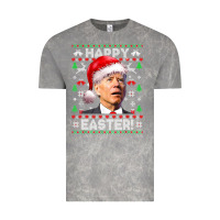 Cloud Rock Santa Joe Biden Happy Easter Ugly Christmas Vintage Tee - maiPhamDesign