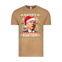 Vintage Camel Santa Joe Biden Happy Easter Ugly Christmas Vintage Tee - maiPhamDesign
