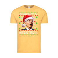 Santa Joe Biden Happy Easter Ugly Christmas Vintage Tee | Teevron
