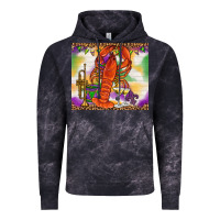 Cloud Black Mardi Gras crawfish Vintage Hoodie - NancyCooperArtShop