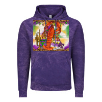 Cloud Purple Mardi Gras crawfish Vintage Hoodie - NancyCooperArtShop