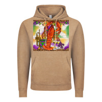 Vintage Coffee Mardi Gras crawfish Vintage Hoodie - NancyCooperArtShop
