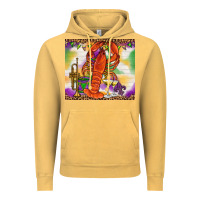 Vintage Mustard Mardi Gras crawfish Vintage Hoodie - NancyCooperArtShop