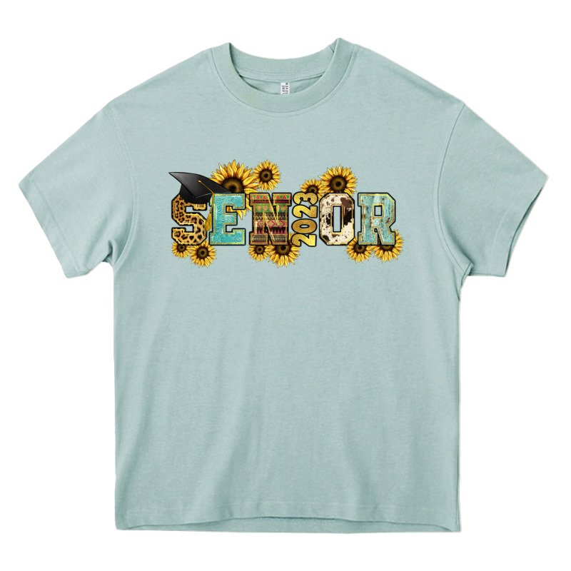 Senior 2023 Sunflower Heavy Core Tee by NancyCooperArtShop | Teevron