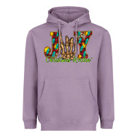 Lavender joy Christmas Rockin Heavyweight Hoodie - CowhideDigitalArt