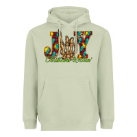 Matcha joy Christmas Rockin Heavyweight Hoodie - CowhideDigitalArt