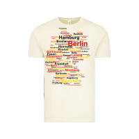 Vintage Arctic germany map silhouette towns cities flag berlin travel t shirt Vintage Tee - maiPhamDesign