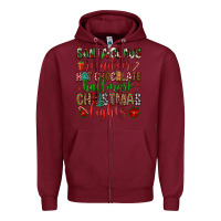 Burgundy santa claus reindeer hallmark hot chocolate christ Zipper Hoodie - FaDigitalArtStudio