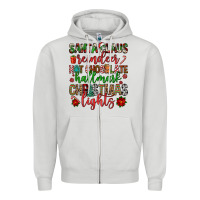Dove Grey santa claus reindeer hallmark hot chocolate christ Zipper Hoodie - FaDigitalArtStudio