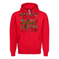 Red santa claus reindeer hallmark hot chocolate christ Zipper Hoodie - FaDigitalArtStudio