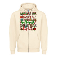 Sandshell santa claus reindeer hallmark hot chocolate christ Zipper Hoodie - FaDigitalArtStudio