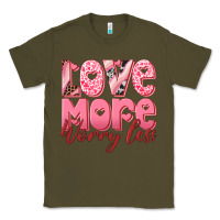 Army Green love more worry less Classic Tee - RanaPortraitStore