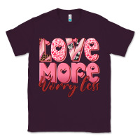 Plum love more worry less Classic Tee - RanaPortraitStore
