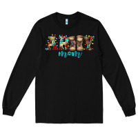 Black army mom christmas Long Sleeve Tee - Jasminsmagicworld