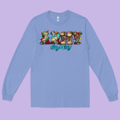 Army Mom Christmas Long Sleeve Tee Designed By Jasminsmagicworld