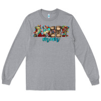 Heather Grey army mom christmas Long Sleeve Tee - Jasminsmagicworld