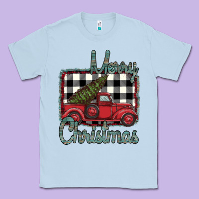 Merry Christmas Truck Classic Tee Designed By Bettercallsaul