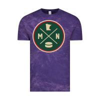 Cloud Purple Classic Minnesota Hockey MN Outline Pullover Hoodie Vintage Tee - maiPhamDesign