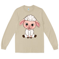 Mushroom Cartoon Lamb Long Sleeve Tee - HowdyJamesFarm
