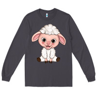Smoke Cartoon Lamb Long Sleeve Tee - HowdyJamesFarm