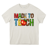 Cream made to teach Heavy Core Tee - NancyCooperArtShop