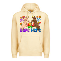 Pina Colada LGBTQ+ You Are Safe Here Premium Hoodie - BundleAndBundleShop