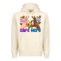 Sandshell LGBTQ+ You Are Safe Here Premium Hoodie - BundleAndBundleShop