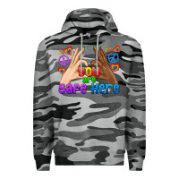 Slate Camo LGBTQ+ You Are Safe Here Premium Hoodie - BundleAndBundleShop