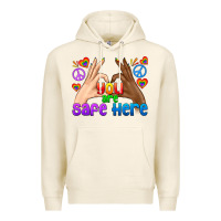Tofu LGBTQ+ You Are Safe Here Premium Hoodie - BundleAndBundleShop