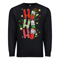 Black ho ho ho pharmacy Premium Sweatshirt - CowhideDigitalArt