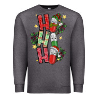 Charcoal Heather ho ho ho pharmacy Premium Sweatshirt - CowhideDigitalArt