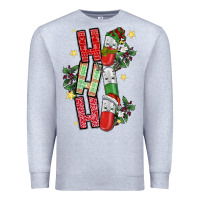 Heather Grey ho ho ho pharmacy Premium Sweatshirt - CowhideDigitalArt