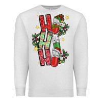 Oatmeal Heather ho ho ho pharmacy Premium Sweatshirt - CowhideDigitalArt