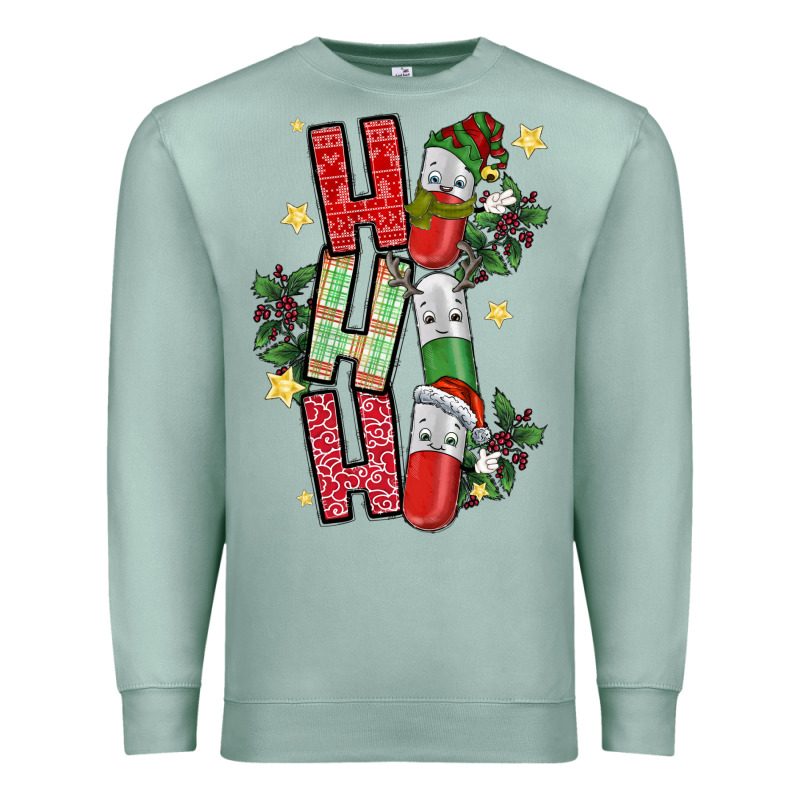 Ho Ho Ho Pharmacy Premium Sweatshirt by CowhideDigitalArt | Teevron