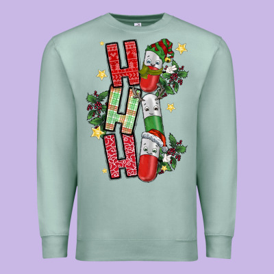Ho Ho Ho Pharmacy Premium Sweatshirt Designed By Cowhidedigitalart