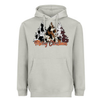 Moon Dust merry christmas cowhide trees Heavyweight Hoodie - CowhideDigitalArt